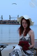 海边配美女，超大胆1