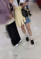 校园跟拍肉丝白袜女大学生1