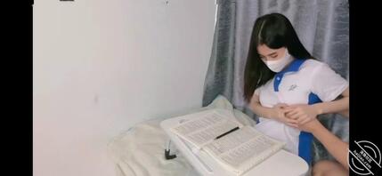 学弟太坏了，写作业时被操了2