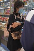 眼镜黑色连衣裙肉丝0