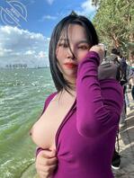 很喜欢这条反差骚母狗，户外露出0