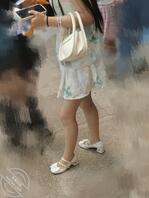 跟拍骚货女学生美腿（露脸）2