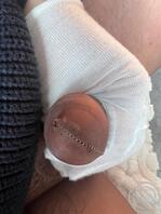 给女邻居保养丝袜，丝袜套鸡吧，让女邻居的丝袜沾满精子2