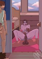 是谁站在门外，是绿母龟儿子吗1