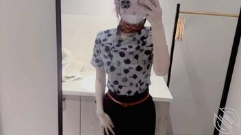 【原创】表哥帮我拍---空姐装---【风吹乳动奶罩飘】