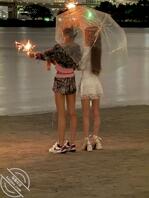 「原创2」带女儿和她同学去放烟花0