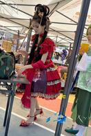 红裙cos小姐姐，超薄肉丝0