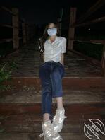 (真实原创)今晚和表姐逛湿地公园2