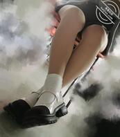 桌底偷拍裤袜女大学生