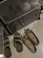 这双之前射满的鞋子 我妈穿了一天0