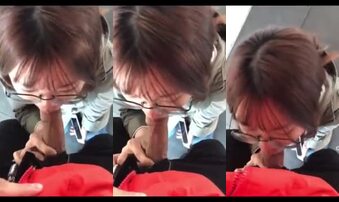 露脸眼镜江苏泰州反差乖乖骚学妹在教学楼梯吃大鸡巴2