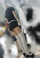 小漫展跟拍白丝coser美腿0