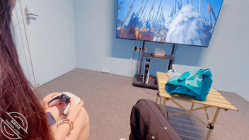 【原创视频39】电玩店里,表妹口嗨技术长进不少,逼都被捅出血啦1