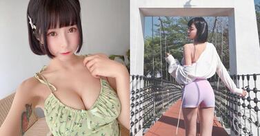 澄清湖出现「短髮雪乳正妹」糖糖，脸蛋甜美和身形窈窕，紧身运动装辣翻！