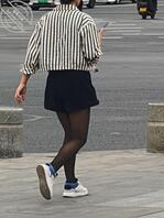 街拍牛仔包臀裙