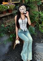 （真实原创）表姐上大学时候的生活照0