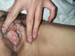 南宁98女友剃毛前2