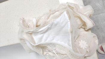 小姨的原味骚蕾丝内裤1