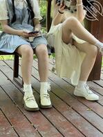 公园偷拍，还是城里人会玩！0