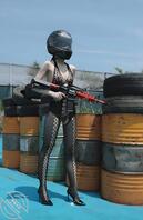 就喜欢把逼露出来---丝袜高跟妹子户外露出？这要是在战场上，敌人有福了2