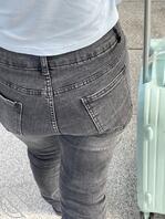 街拍牛仔裤骚屁股2