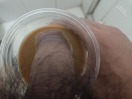 第一次给骚姐喝精液咖啡0