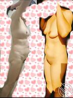 母女全裸大PK！看看丈母娘和老婆哪个奶子好！1