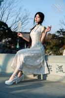 四十二、上门约拍---景区内约拍旗袍裙小姐姐2