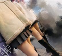 校园跟拍光腿神器长靴姐妹花（露脸）