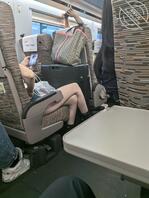 刚刚高铁上的美女，好喜欢好性感想操有认识的吗？2