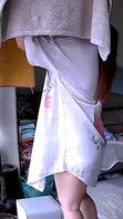 2次同位置少妇洗澡后晾衣服0