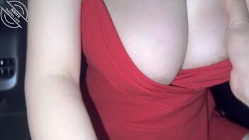 199、在车上巨乳姐姐突然发骚，浓精喷射在姐姐嘴里0