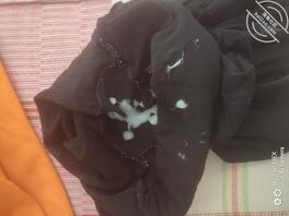 偷拿阿姨的超薄打底裤打胶，爽歪歪1