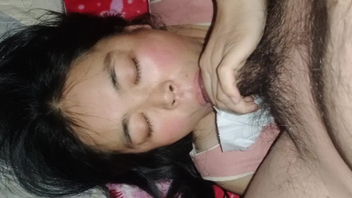 被老婆口的没忍住口爆了