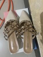 打胶小姨子铆钉鞋0